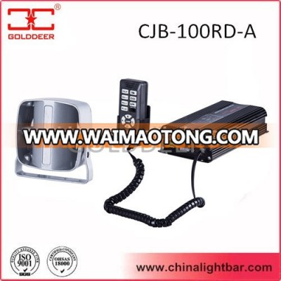 100W Police Truck Car Electronic Siren woth slim speaker (CJB-100RD-A)