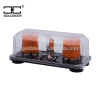 24W Amber Beacon Lights Mini Led Light Bar with clear cover